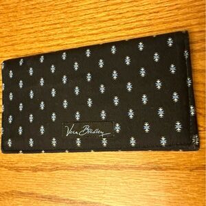 Vera Bradley Checkbook Cover Alpine Black rare New